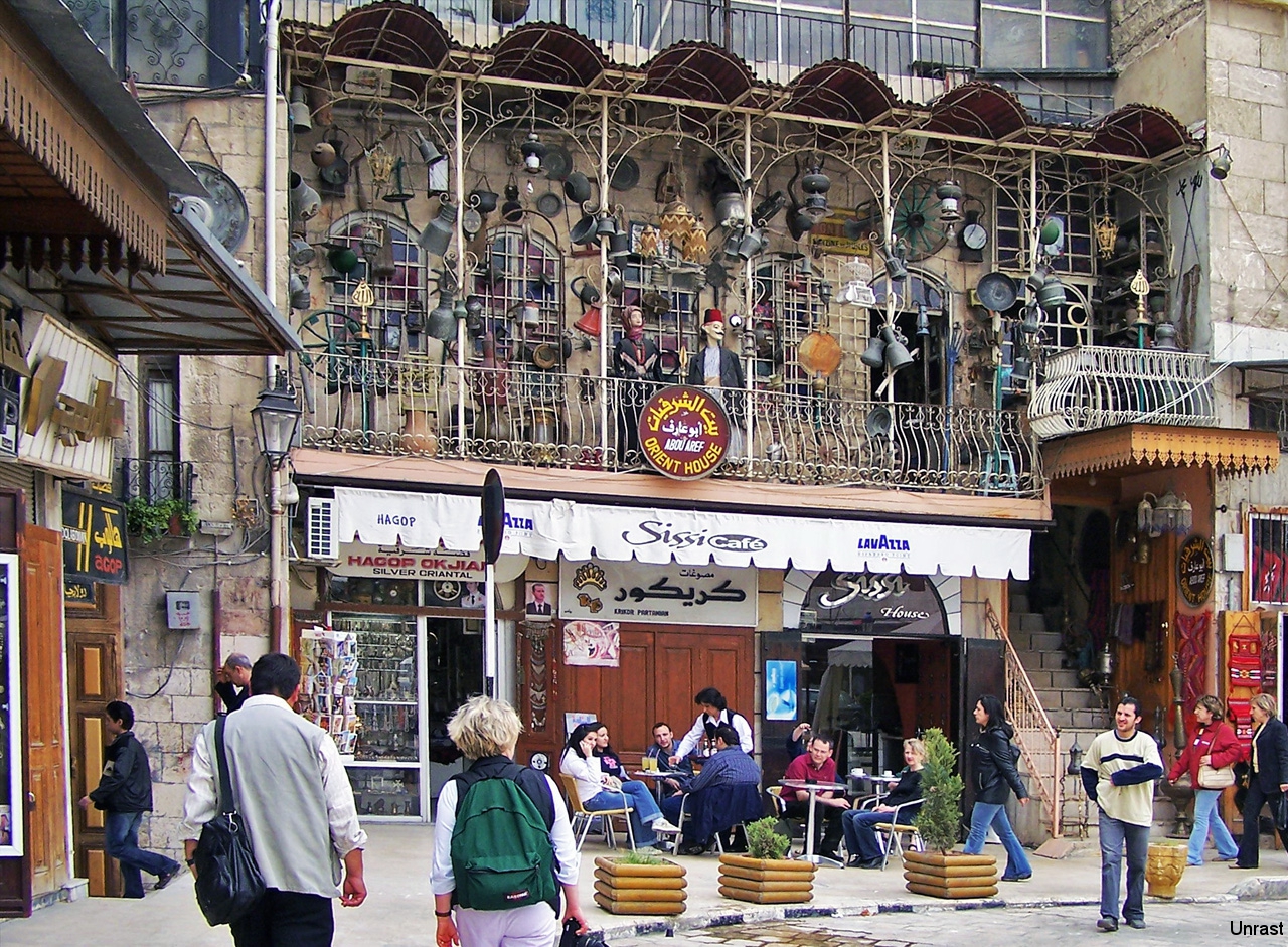 In den Gassen der Altstadt von Aleppo