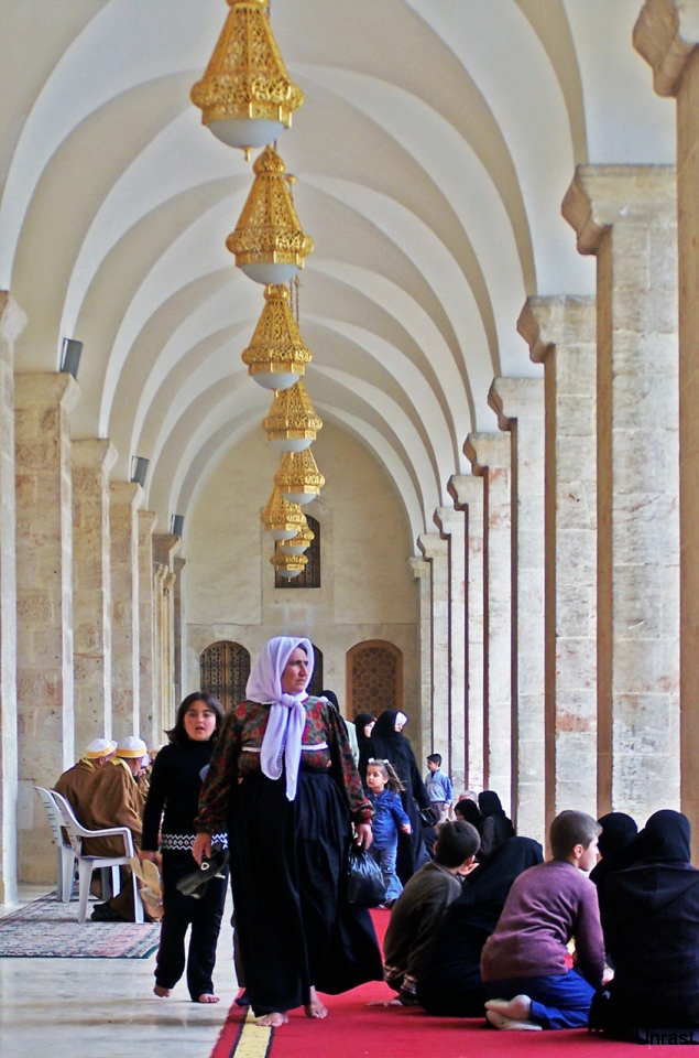 In der Umayyaden-Moschee von Aleppo