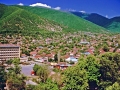 Aserbaidschan. Scheki - Blick aus dem Hotelfenster