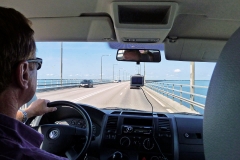Fahrt über die Brücke von Öland nach Kalmar