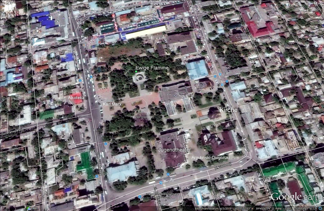 Nachitschewan am Don - Bild von Google Earth